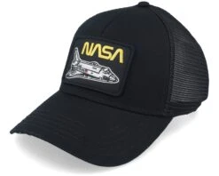 Nasa Twill Valin Ptch Black Trucker - American Needle