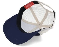 Lone Star Twill Valin Ptch Navy/Ivory Trucker - American Needle -American Needle 798698924806 5