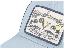 Beachcomber Archive Tiki Valin Smoke Blue/Navy Trucker - American Needle -American Needle 798698939589 6