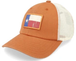 Texas Ballpark Mesh Ivory-desert Orange Trucker - American Needle